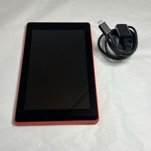 Fire 7 Tablet (7" display, 8 GB) Red - Generation 7th Model SR043KL Amazon